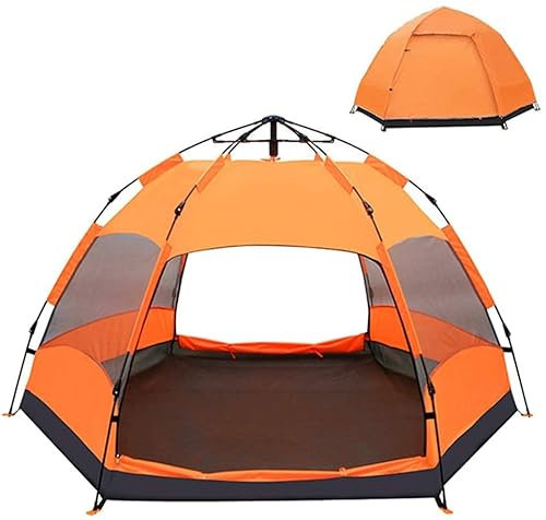 Campingzelt Regensicheres Multifunktions-Klappzelt Automatisches Outdoor-Freizeitreisen Dickes Familienzelt für 3-4 Personen Safehappy