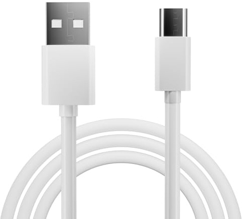 pluX Micro USB Charging Cable 3M USB A to Micro Android Charger Cable Data Sync Cord for Samsung Galaxy J7,S7,S6,Kindle Fire,Fire HD Tablets,PS4 Controller,Sony,HTC,LG,Motorola,Huawei White