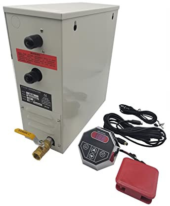 Kit générateur de douche à vapeur, 3KW / 4,5KW Générateur de vapeur sauna kit de générateur de douche à vapeur for salle de sauna à la maison SPA Machine de fumigation avec contrôleur numérique pour u