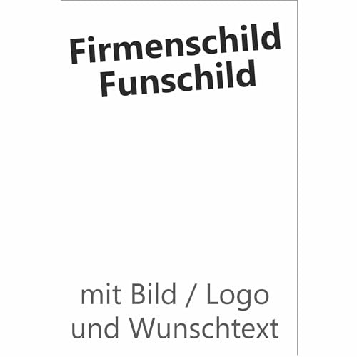 Kiwistar UG - Schilder selbst gestalten - Schild personalisiert 3mm weiß - Firmenschild - DIN A3 hoch - 297x420 mm bedruckt - personalisierte Geschenke - Dekoration Wohnung, Werkstatt, Büro