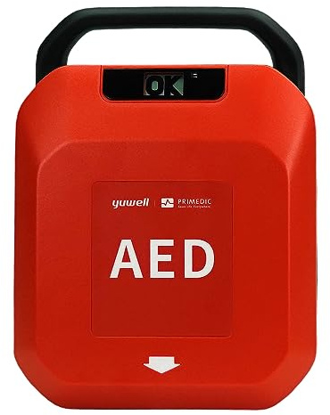 Erste Hilfe Defibrillator mit automatischer Schockabgabe Primedic HeartSave YA, 8 Jahre Garantie des Herstellers, Made in Germany, Sprache: DE/EN/2x Sprachen nach Wahl