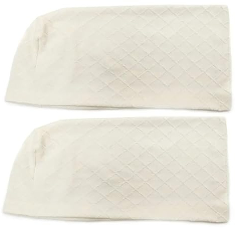 YXADGML Armlehnenschoner 2PCS Flannel Spandex Stretch Armrest Covers Set of 2 Couch Armchair Arm Protector Non Slip Elastic Sofa Arm Covers Slipcover(White)
