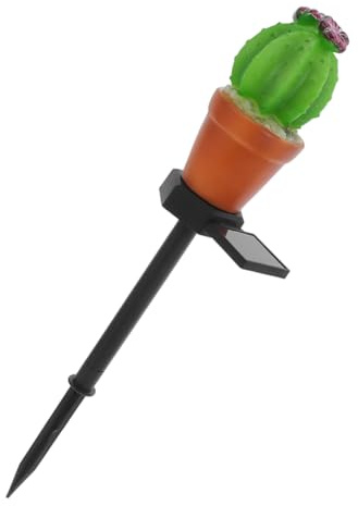 ORFOFE Lampada Solare Forma Cactus da Giardino Luce LED da Decorativa per Patio Prato e Accensione Automatica Sensibile alla Luce Installazione Senza Attrezzi