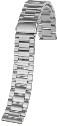 BGFFDSZ Edelstahl Uhrenkette Kompatibel Mit Serie T49905 T49963 TW2V62400 Armband Metallband Schwarz Silber(54 silver,22mm-width)