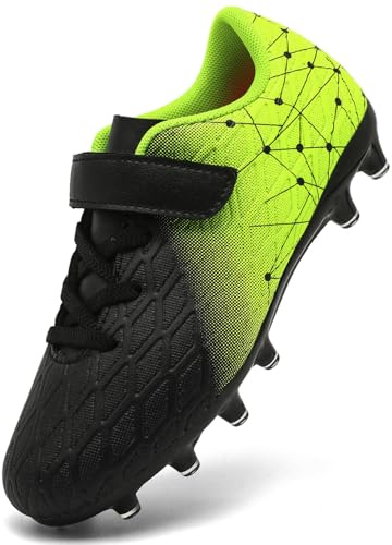 DimaiGlobal Chaussures de Football Garçon Fille Chaussures de Futsal Professionnelles avec Crampons Enfant Antidérapants pour l'entraînement Adolescents Chaussures de Sport