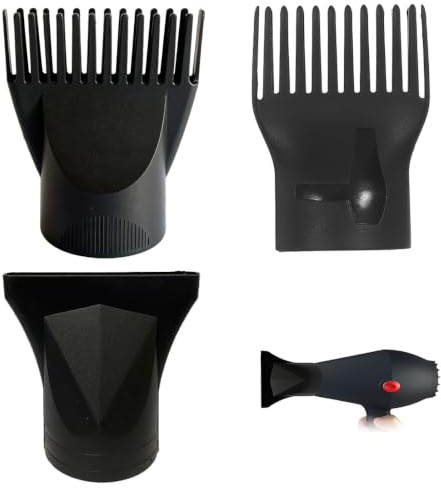 Fezf 3 Pezzi universale capelli, Concentratore e ugello a pettine, Beccuccio phon universale, phon univer-sale, Per Styling Professionale Per Parrucchieri Compatibile Con Ph-on Universali