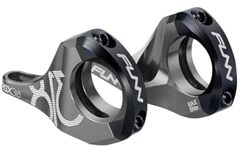 Funn RSX Mountain Bike Direktmonterad Cykelstam med 31,8mm Styrklämma, 2 Delar Lättviktsdelad Design för Dubbel Krona Gafflar, Justerbar Förlängning 45-50mm med 30mm Höjning (Grå)