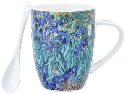 Van Gogh Kopp med sked iris, keramik