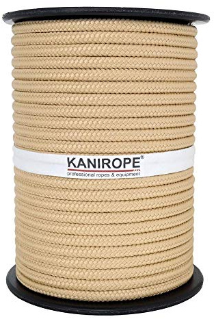 Kanirope® PP Seil Polypropylenseil MULTIBRAID 12mm 100m Farbe Hanffarbig (0144) 16x geflochten