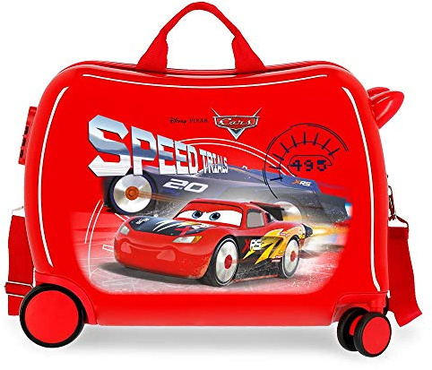 Disney Cars Speed Trails Valigia per bambini Rosso 50x38x20 cms Rigida ABS Chiusura a combinazione numerica 38L 2,1kgs 4 Ruote Bagaglio a mano