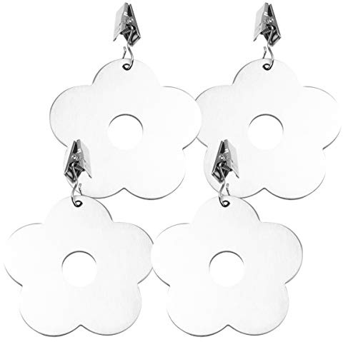 Cabilock Sujetamanteles De Acero Inoxidable 4pcs Clips De Mantel para Decorar Mesa Abrazaderas para Manteles Duraderas