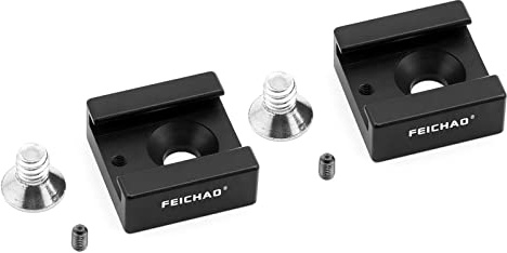 FEICHAO Blitzschuh-Adapter mit 1/4-Zoll-Schraube für DSLR-Kamera-Käfig, Blitzlicht, LED-Licht, Mikrofon, Blitzschuhsitz, 2 Stück