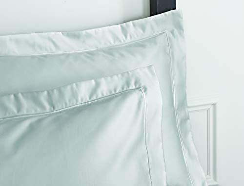 Bianca Luxury 800 Thread Count Cotton Sateen Oxford Pillowcase Silver