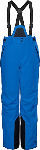 killtec KSW 79 BYS SKI PNTS 37310-000 Pantalon de ski pour garçon avec bavette amovible et jupe pare-neige et protections aux bords Bleu roi Taille 164