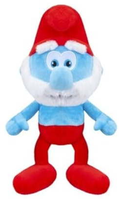 Grupo Moya Plüschfigur Schlümpfe, 22 cm, gefüllt und außen aus 100 % recyceltem Material, geeignet für alle Altersgruppen (Papa Schlumpf)