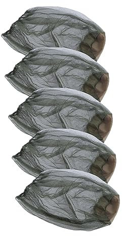 Gatuida 5 Pz zanzariera da Esterno Rete di Testa Bene Rete Testa Anti mosuito Insetto Testa nect Copertura Cappello da Insetto Cappello di Viaggiare Rete Calda
