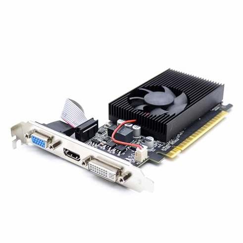 SIMPLETEK - Tarjeta gráfica GT730 4GB DDR3 | Low Profile Dual Bracket y Driver incluidos | HDMI - DVI - VGA para PC SFF Case Pequeños