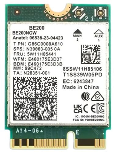 Pojedehy BE200 WIFI 7 Wireless Wifi Card WiFi 6E BE200NGW Bluetooth 5.4 802.11AX Tri-Band M.2 NGFF Network Adapter Easy to Use