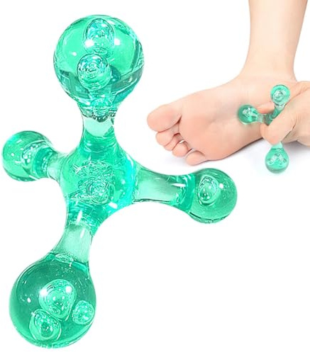 Pelota de masaje muscular, masajeador manual de mano, herramienta de masaje versátil, bolas de masaje de cuatro esquinas portátiles para músculos, espalda, cuello, articulaciones, pies, hombros,