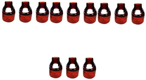 12 Stk Dongxiao Blashilfe Stck Ersatzmundstück Flötenmundstück für Anfänger liefern Flötenersatzzubehör langlebiges Flötenmundstück Instrumententeile Flötenkopf Harz Brown BESTonZON