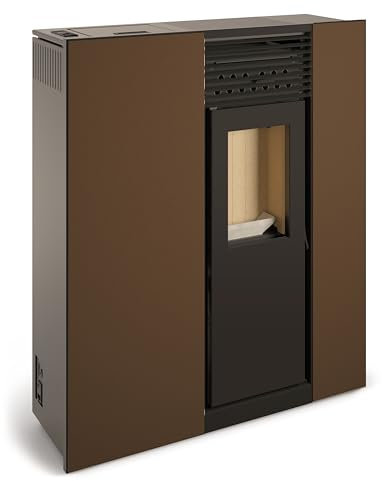 TJ - Estufa de pellets de Pasillo Modelo Virgo (MARRON, 10 kW)