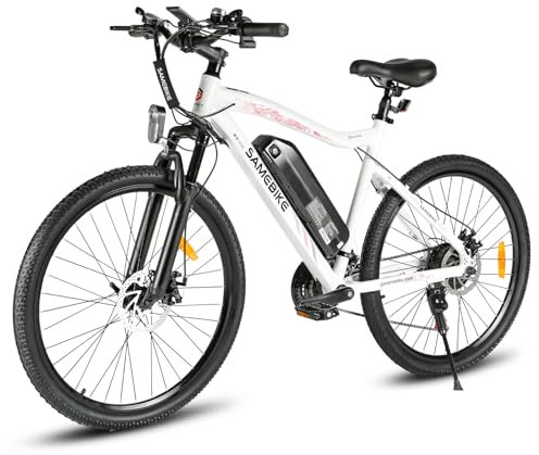 SAMEBIKE 26 Hardtail Electric Bike, 13AH Removable Battery 90KM Range(PAS) &15.5MPH Top Speed, SY26 Mountain E-Bike,Fork Suspension Commuter &Outdoor Electric Bicycle for Adults