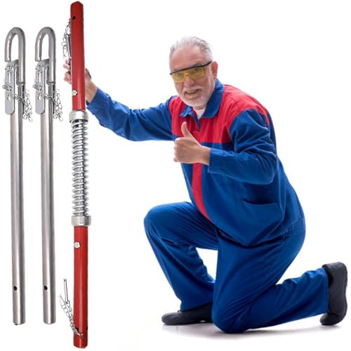 AMUFJJ abschleppstange Tragbare Abschleppstange, 3t/5t/6t/8t/20t/30t/50t Abschleppstange, Federdämpfer-Stabilisator Für Pkw/Transporter/Schwerlast-LKW, Anti-Tailgating(Load 3t)