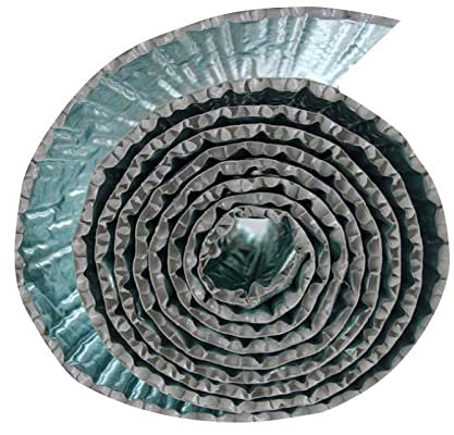 Lamina riflettente per radiatore, pannelli isolanti a bolle su entrambi i lati, in alluminio, a risparmio energetico, barriera contro il vapore, per capannoni, garage, pareti e pavimenti