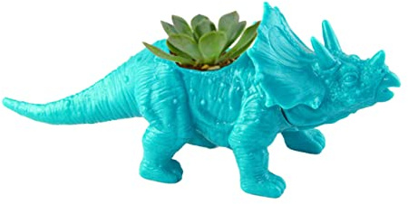TOYANDONA in Plastica Mini Forma Triceratopo Simulato Per Piante e Cactus Decorazione o Ufficio