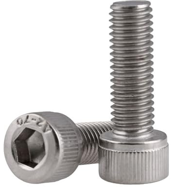 KSeSii 1/2 pz 304 In Acciaio Inox Filettatura Inversa Filettatura Sinistra Filettatura Inversa Sinistra Vite Esagonale Interna Bullone M4-m12(25mm,M5(2PCS))