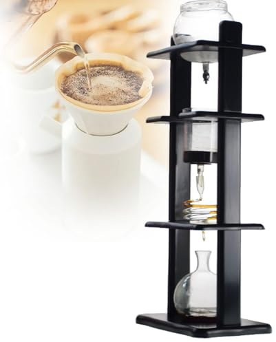 Torre de goteo de café frío de 1000ml,cafetera de goteo de vidrio,cafetera japonesa de goteo lento, cafetera de goteo en frío de vidrio desmontable con filtro de goteo reutilizable,amantes del café