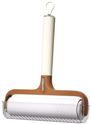 Defaun Pet Hair Remover, 2026 New Ergonomic Handle & Larger Roll Surface (Replaces Beige Brown Version), Reusable Washable Lint Roller for Dog Cat Hair on Clothes Furniture, Eco-Friendly Durable