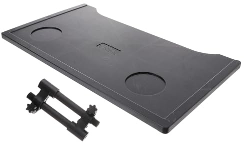 Hoement Plateau Amovible pour Fauteuil Roulant avec Porte-gobelet Table Repas et Écriture pour Personnes Âgées et Handicapées Plastique Renforcé Antichute Noir Accessoires Fauteuil