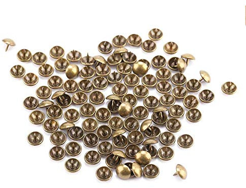 100 Stück Polsternägel im Vintage-Stil, für Möbel, Sofa, Nieten, Nägel für Möbel, Trommeln, Holztüren (6 x 12 mm)