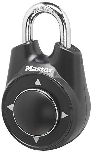 Master Lock 1500iD Set Your Own Directional Combination Padlock, Black