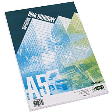 D.RECT - 009600 Briefblock | Karierter Schreibblock | Kariert Block | Notizblock 70 g/m² | A5 | 100 Blatt