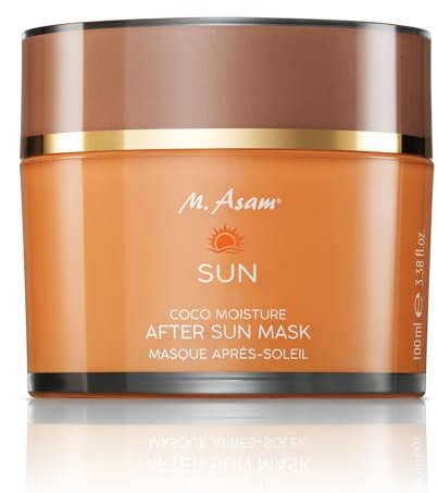 M Asam SUN Coco Moisture After Sun Gesichtsmaske (100 ml) – Gelmaske Für Gesicht, Hals & Dekolleté, Für Sonnengereizte Haut, Aloe Vera & Hyaluronsäure Spenden Feuchtigkeit, Vegane Gesichtspflege