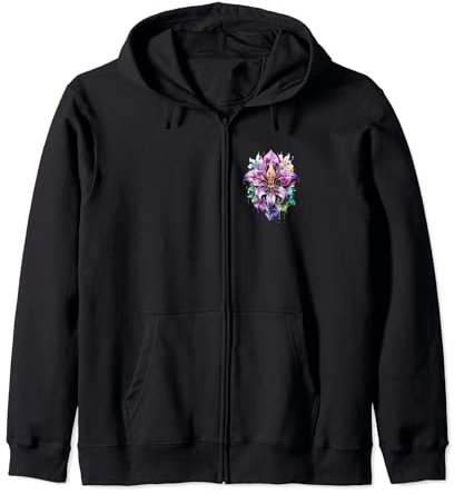 Fleur de Lys, französische Lilie, Blume, Sommer, Symbol, Karneval Kapuzenjacke