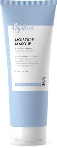 By Veira, Moisture Hair Mask 6.8 Fl Oz, For Frizzy/Dry Hair, Provitamin B5 & Rapeseed oil for Moisturising & Great Shine, Colour preserving, 100% vegan & Sulphate/Silicone free