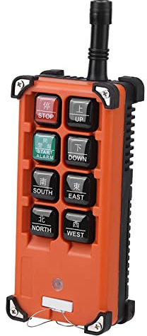 24VDC Hoist Crown Block 1 Speed Radio Control System Remote Controller and Receiver Set with Battery Voltage Alarm Function, Security Key Switch, Computer Port Function Setting