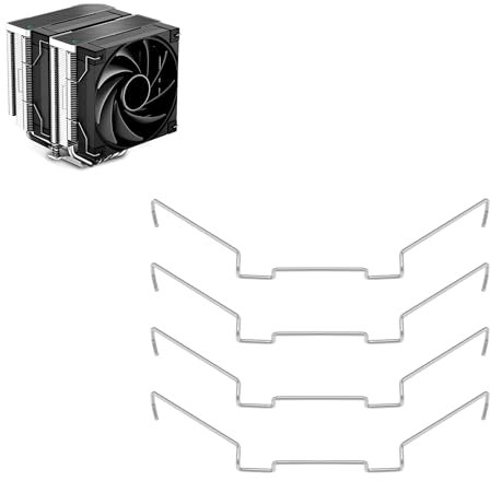 KüHlköRper-LüFterschnalle,4 StüCk Cpu KüHler LüFter Kabel Clip, KüHlgebläSe-Clip,StüCk Edelstahl Computer Cpu LüFter Clips, LüFterschnalle,9 Cm Und 9 Cm Lange DrahtverschlüSse,FüR ComputerzubehöR