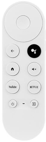 Hsthe Sea pour Google 4K TV télécommande Chromecast Voix Bluetooth 4K Snowstream Player G9N9N télécommande avec Boutons Netflix et YoTbe