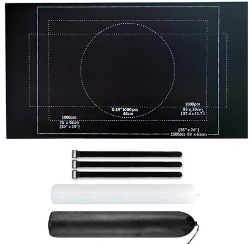 Puzzlematte, Puzzle Unterlagen, Puzzlematten für Puzzles Bis 1500 Teile – Praktische Puzzle-Teppichmatte Zum Sortieren Und Aufbewahren, Einfach Zu Verwenden Und Langlebig