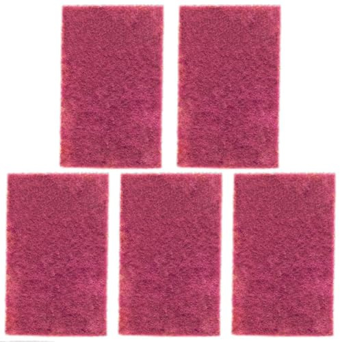 Tillverkad av Brite handpad fin universal fiberfleece slipfleece skrubb slipsvamp tung bilindustri slipning mjuk rengöringssvamp (7447_ 5 stycken)
