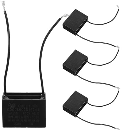 NUOBESTY 4pcs Range Hood Fan Motor Capacitor Replacement for Kitchen Blower Ventilation Enhances Efficiency Stability for Smooth Operation
