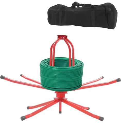 DAOHHFO Avvolgitubo per tubo di riscaldamento a pavimento, srotolatore per tubi con custodia, per PEX, PERT, tubi di riscaldamento e tubi dell'acqua, portata massima 200 kg