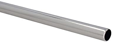 Sento Metall Zubehör für Ø 19 mm Gardinenstangen in Edelstahl Optik Ø 19mm Stange 120cm