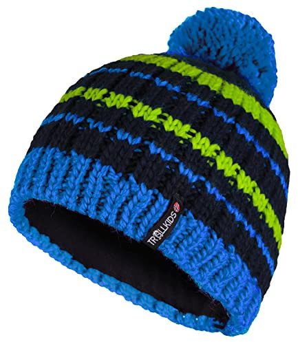 Trollkids Kids Hafjell Bobble Cap 54, Vivid Blue