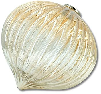 Glas Kugel Tropfen Kupfer 25 x 30cm Deko-Kugel Glastropfen Glaskugel