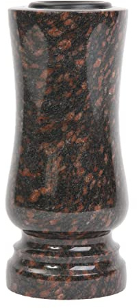 Vase funéraire en granit Ruby Star Cimetière Pierre naturelle